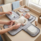Waterproof Nappy Backpack with Compression Storage
