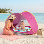Baby Beach Tent with Paddling Pool, UV Pop-Up Shade