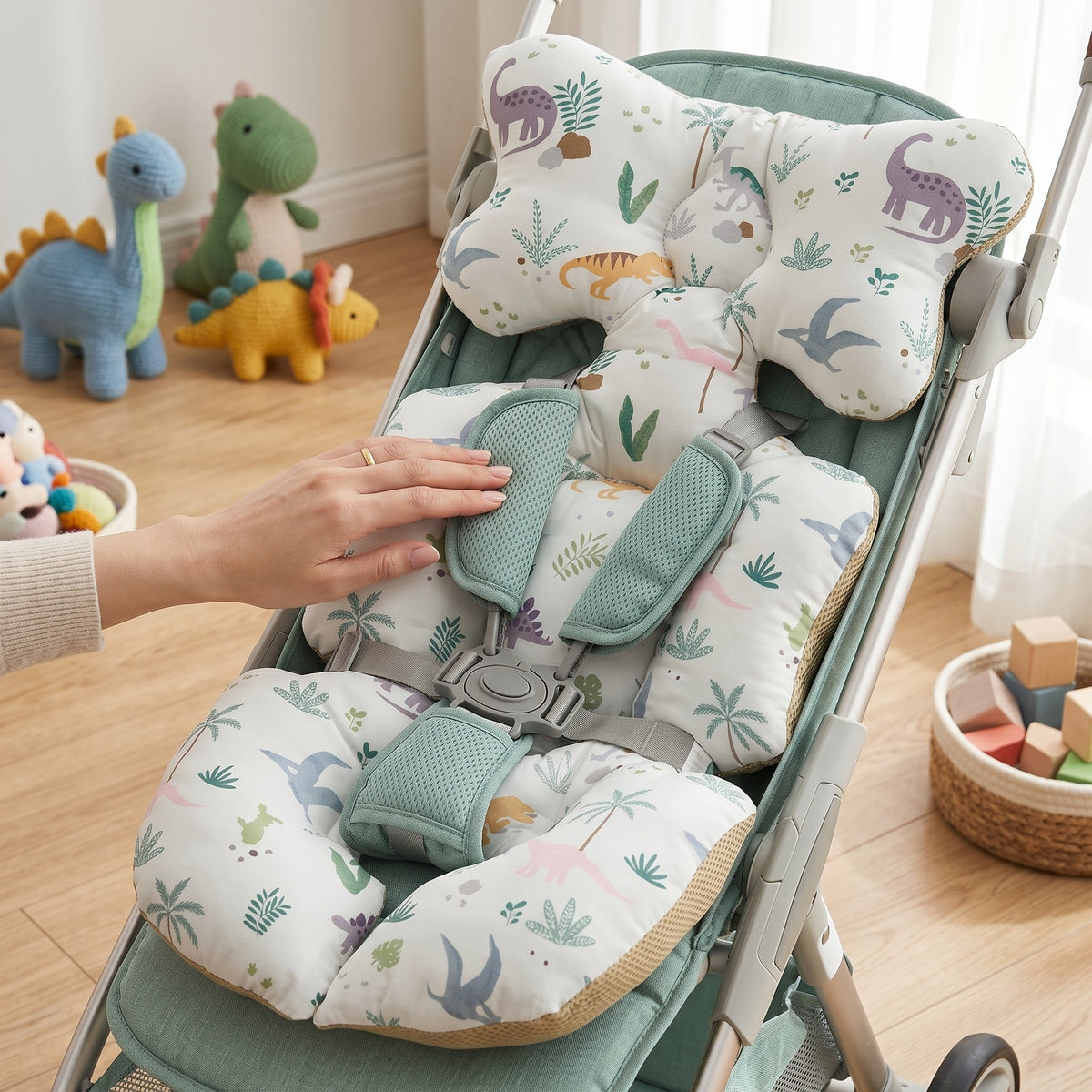 Stroller Head and Neck Support Pad, Breathable Air Mesh