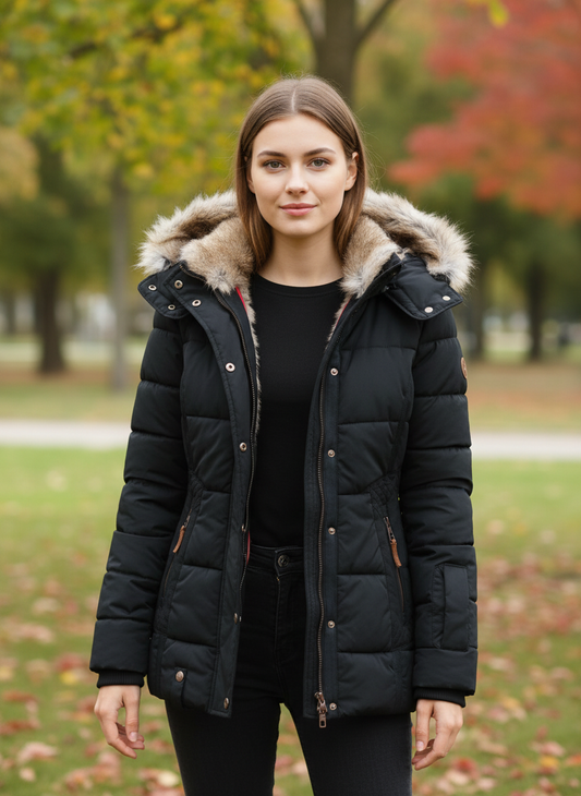 Women’s Elegant Quilted Puffer Jacket