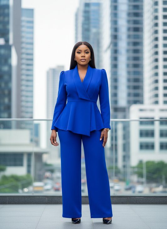 Women’s Elegant Tailored Blazer Suit Set