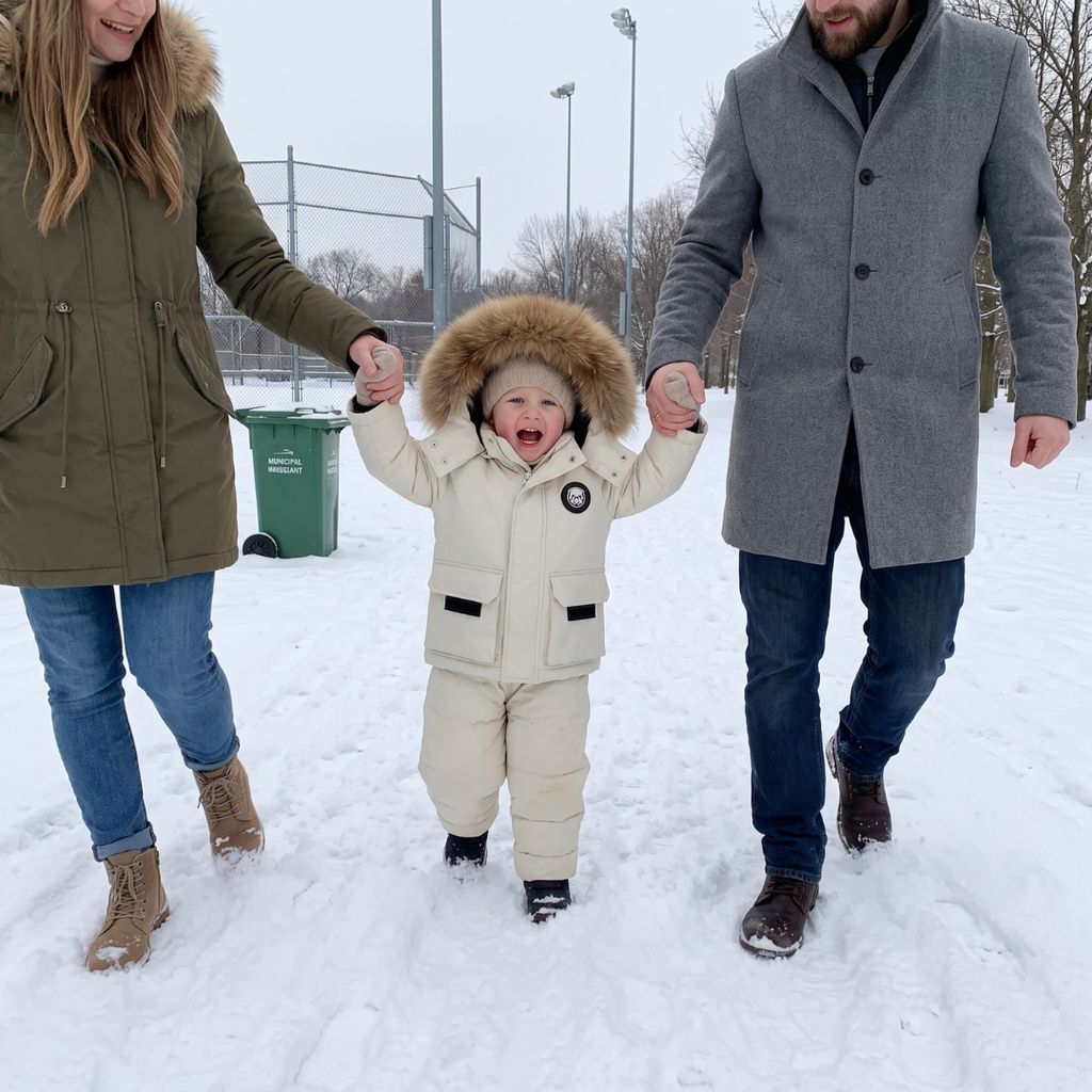 Baby Puffer Jacket and Pants Set, Insulated Down Fill
