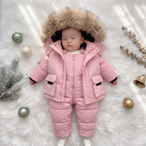 Baby Puffer Jacket and Pants Set, Insulated Down Fill