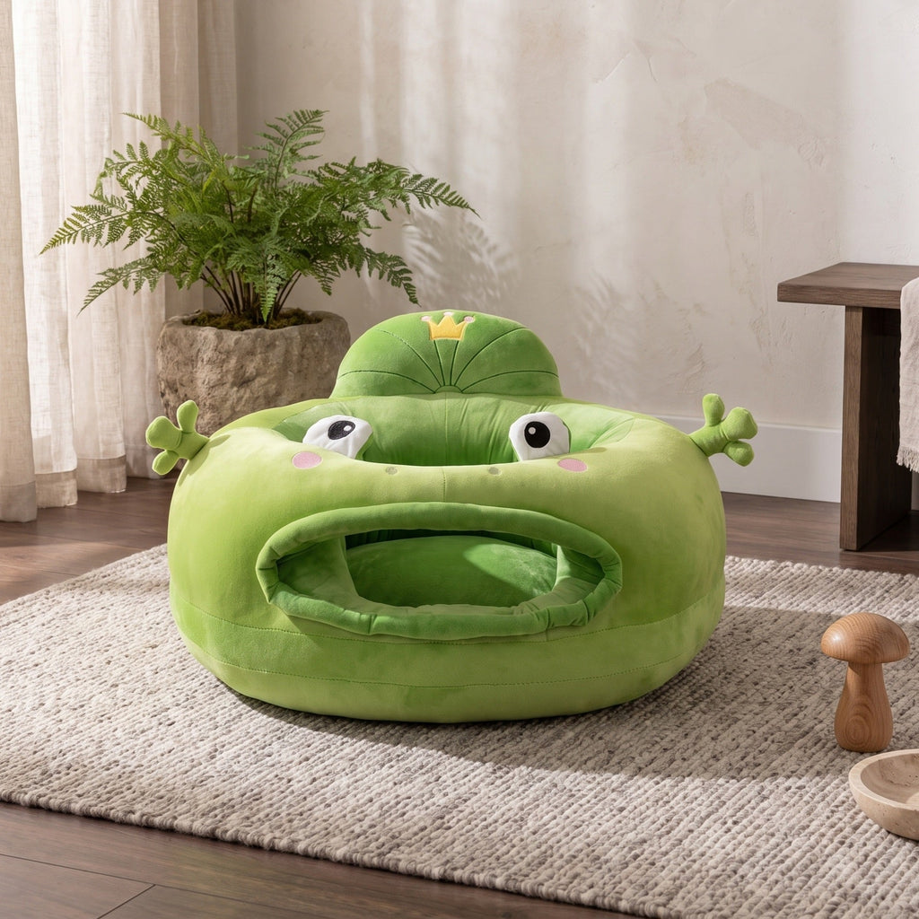 Baby Sit-Up Support Chair, Plush with Anti-Slip Base
