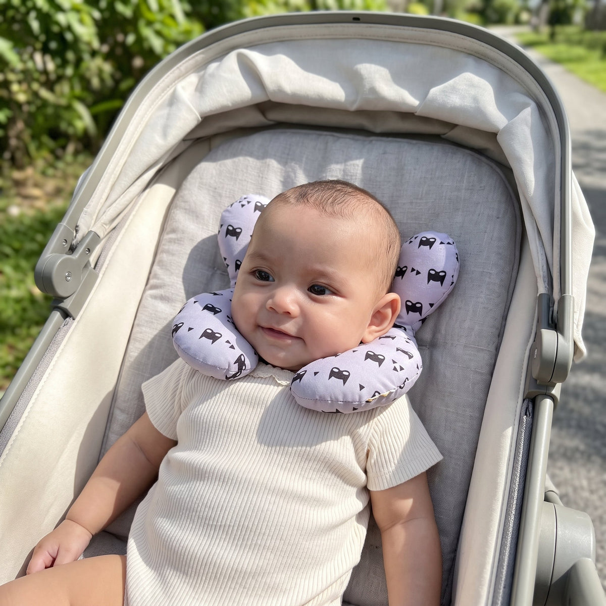 Toddler U-Shaped Travel Pillow, Cotton Cover