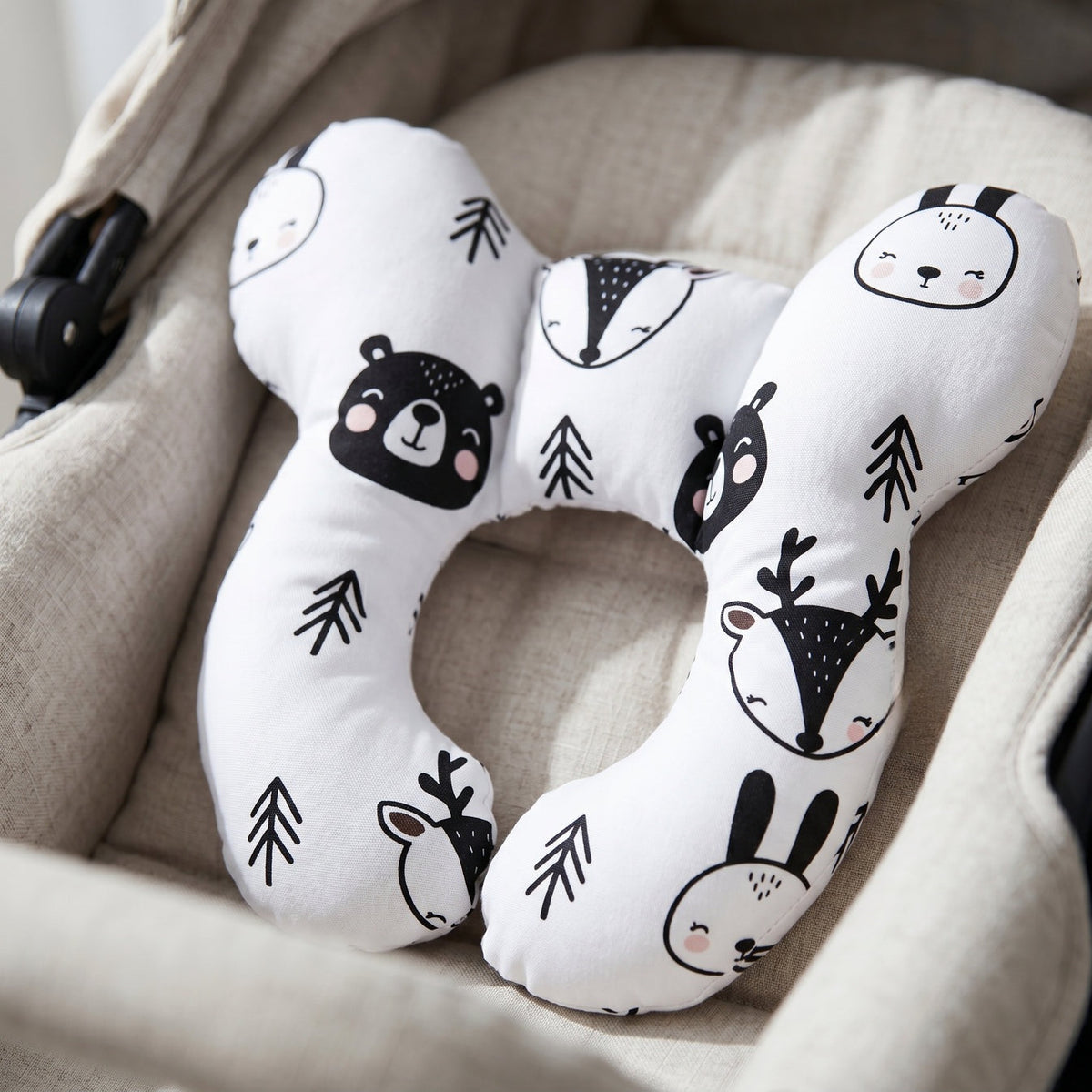 Toddler U-Shaped Travel Pillow, Cotton Cover
