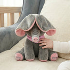 Peek-a-Boo Elephant Plush Toy with Music and Ear Motion