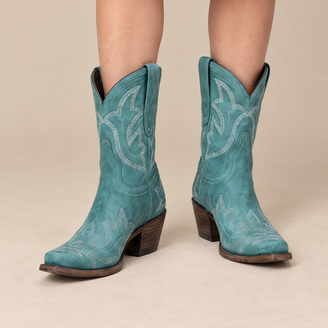 Dameslaarzen met borduurwerk voor alle seizoenen