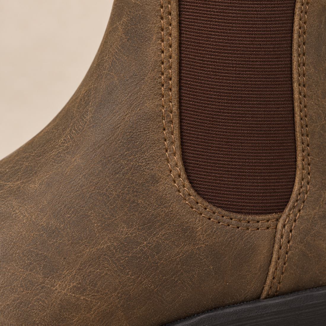 Chelsea boots voor dames met elastische inzetten en aantreklussen