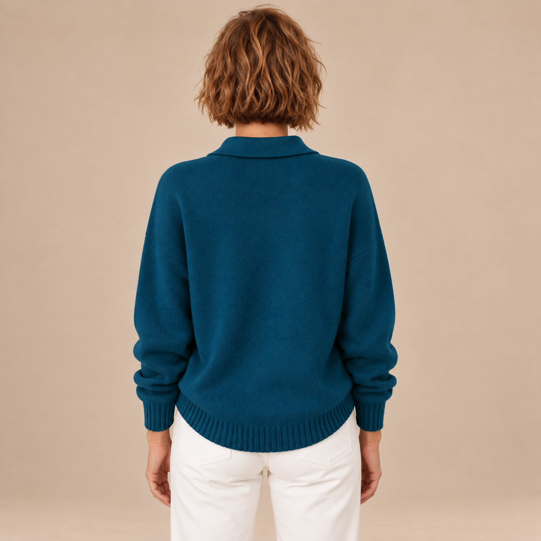 Polotrui voor dames met kraag en knoopsluiting