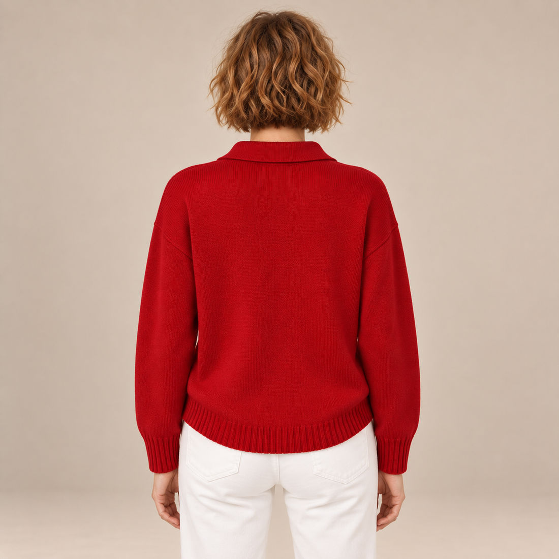 Polotrui voor dames met kraag en knoopsluiting