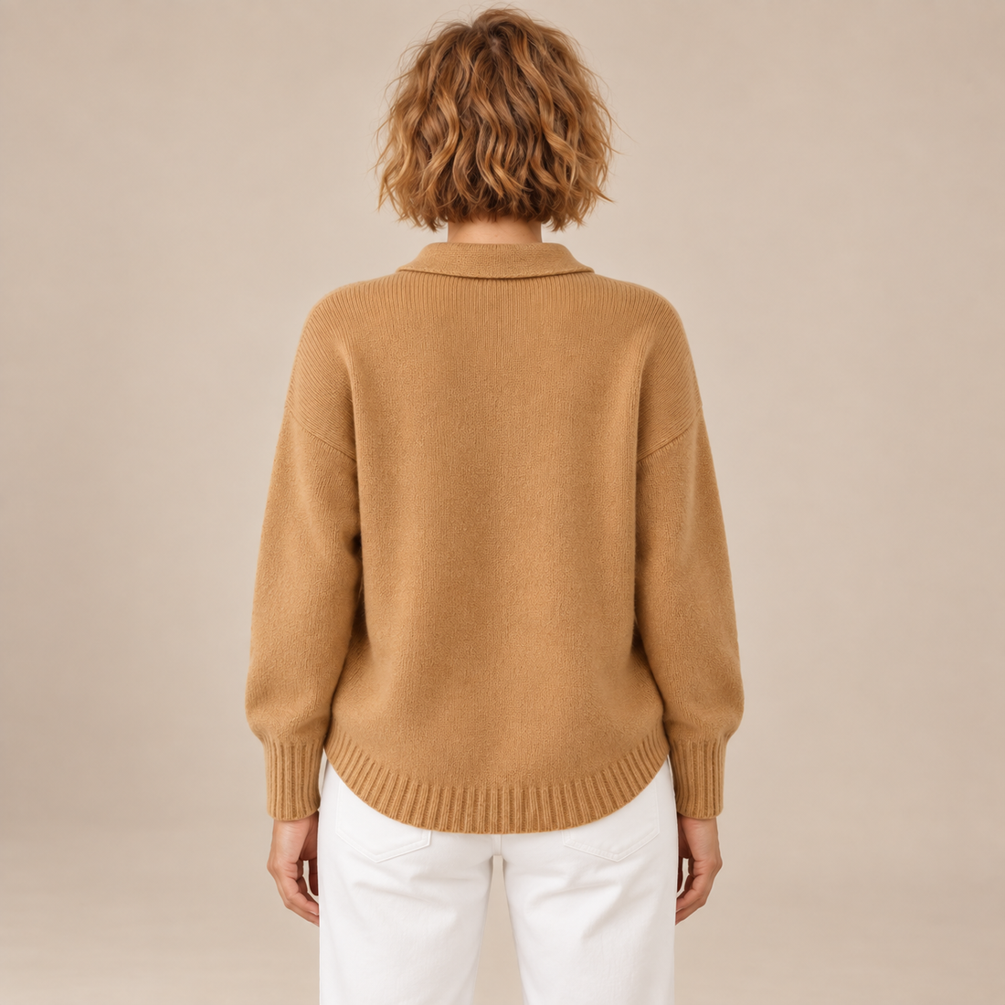 Polotrui voor dames met kraag en knoopsluiting