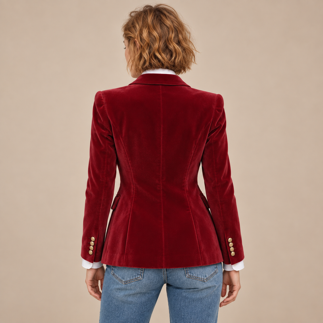 Damesblazer met revers