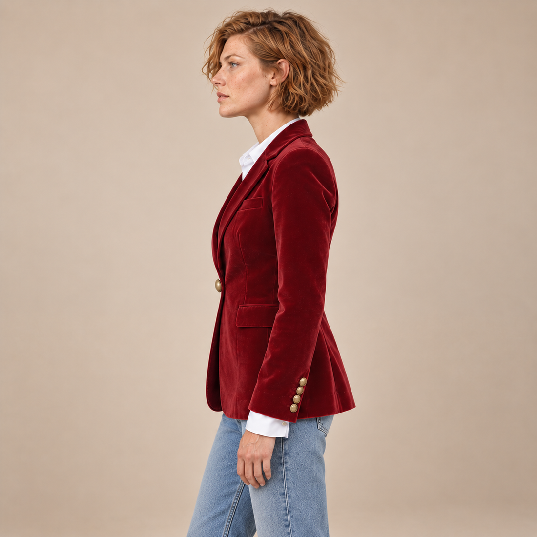 Damesblazer met revers