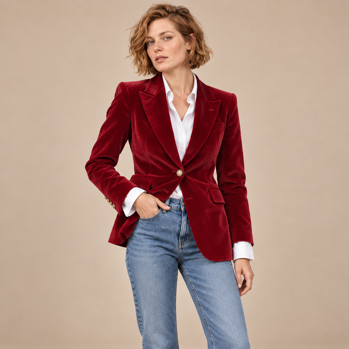 Damesblazer met revers
