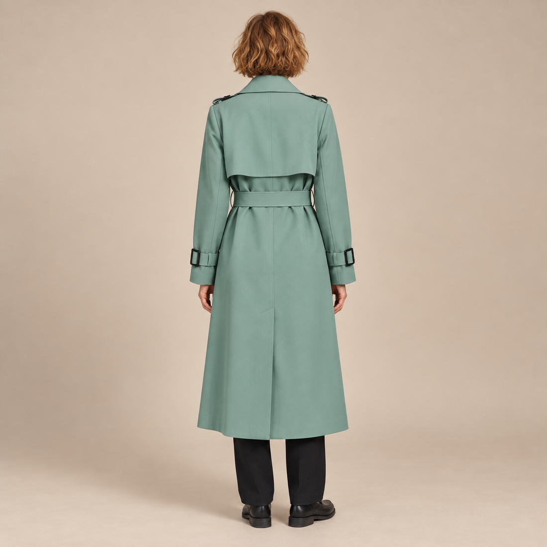 Klassieke trenchcoat voor dames met ceintuur