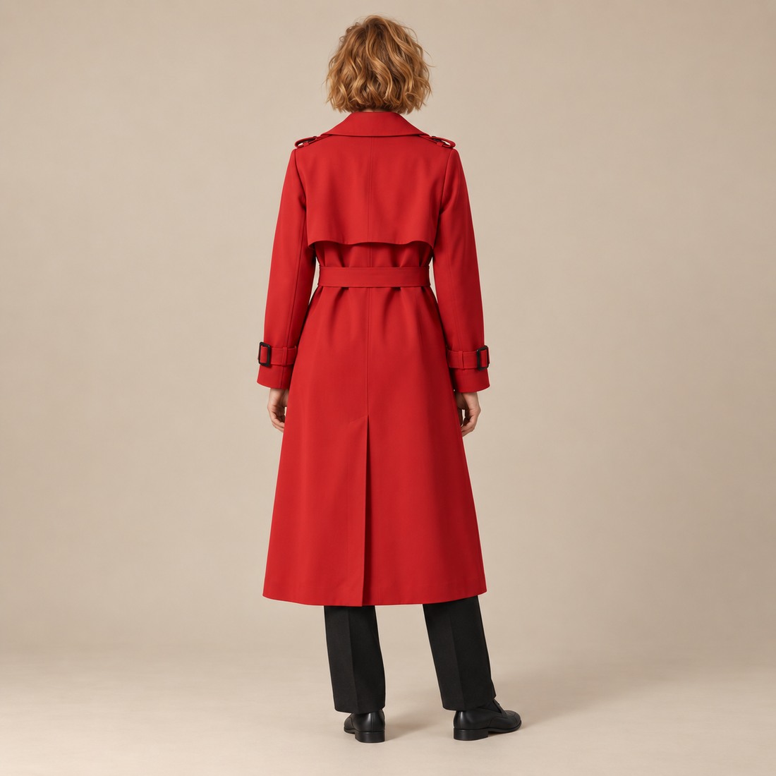 Klassieke trenchcoat voor dames met ceintuur