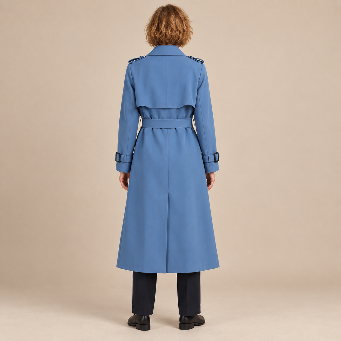 Klassieke trenchcoat voor dames met ceintuur