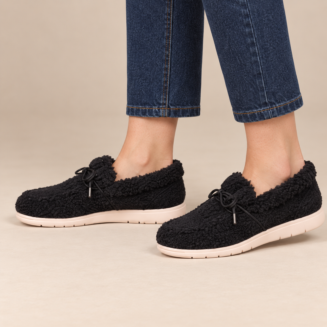 Orthopedische instaploafers voor dames voor de winter