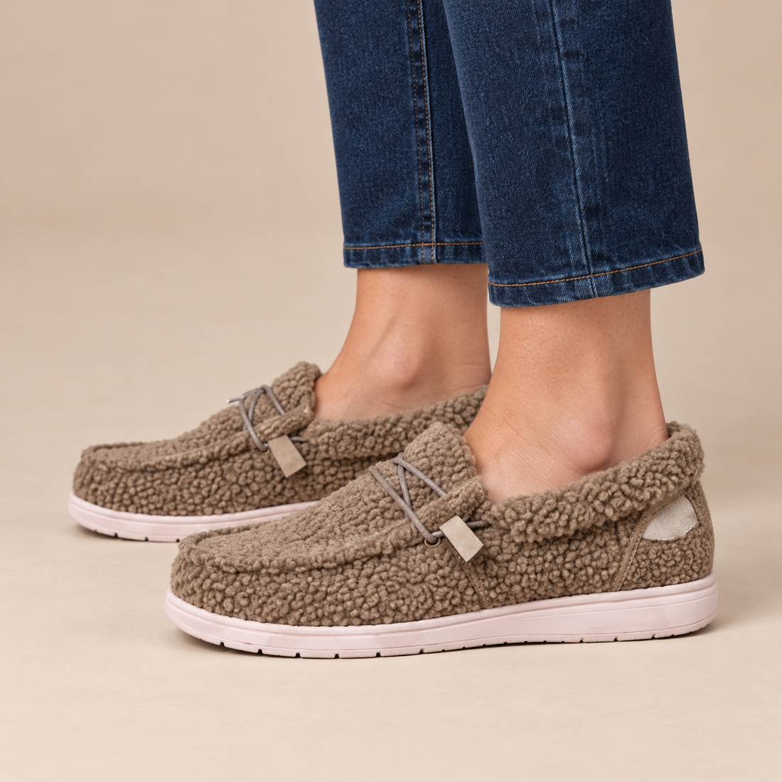 Orthopedische instaploafers voor dames voor de winter