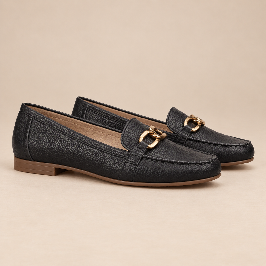 Orthopedische loafers voor dames met gestructureerd bovenwerk voor dagelijks gebruik