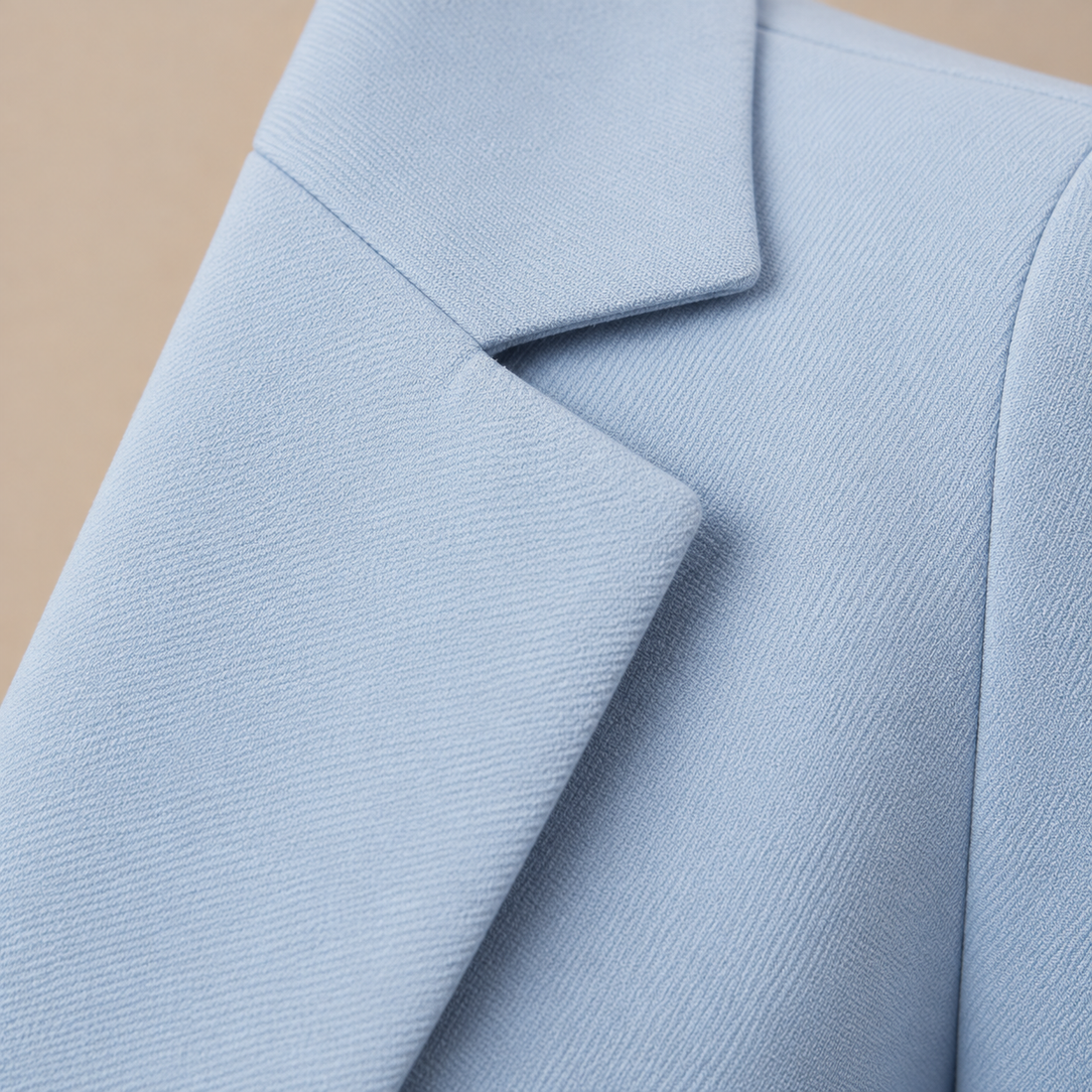 Open damesblazer met gestructureerde revers