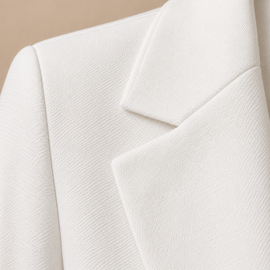 Open damesblazer met gestructureerde revers