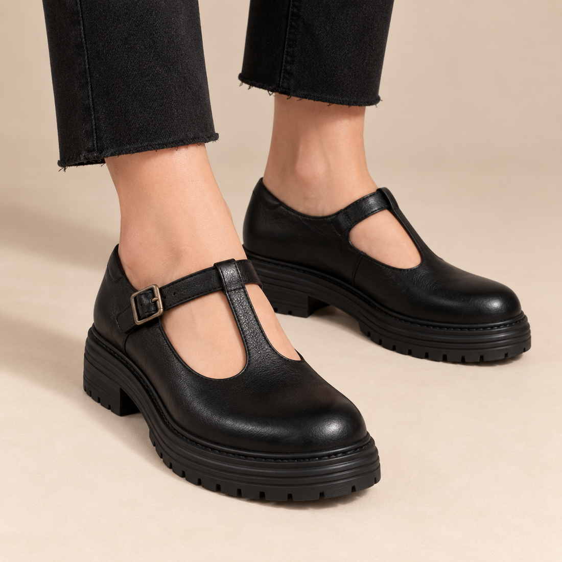 Mary janes voor dames met T-bandje voor dagelijks gebruik