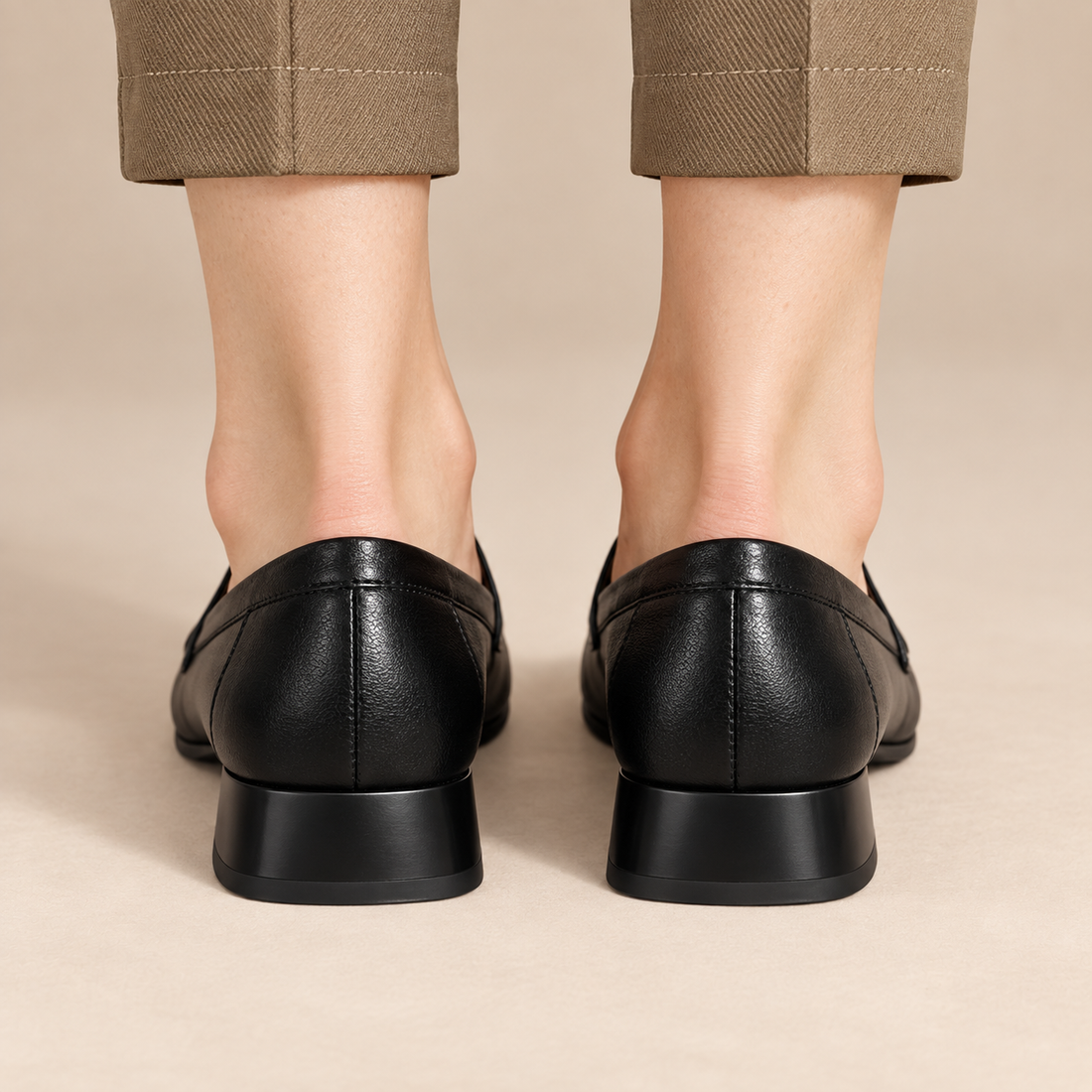 Orthopedische instaploafers voor dames met lage hak voor comfort de hele dag door