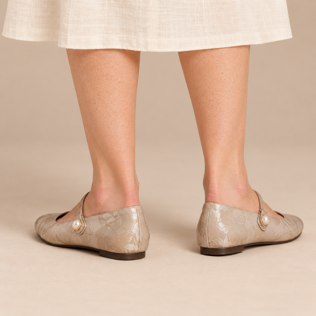 Orthopedische damesschoenen met lage hak en mary jane-bandje voor comfort de hele dag door
