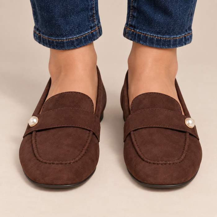 Damesloafers met vierkante neus voor dagelijks gebruik