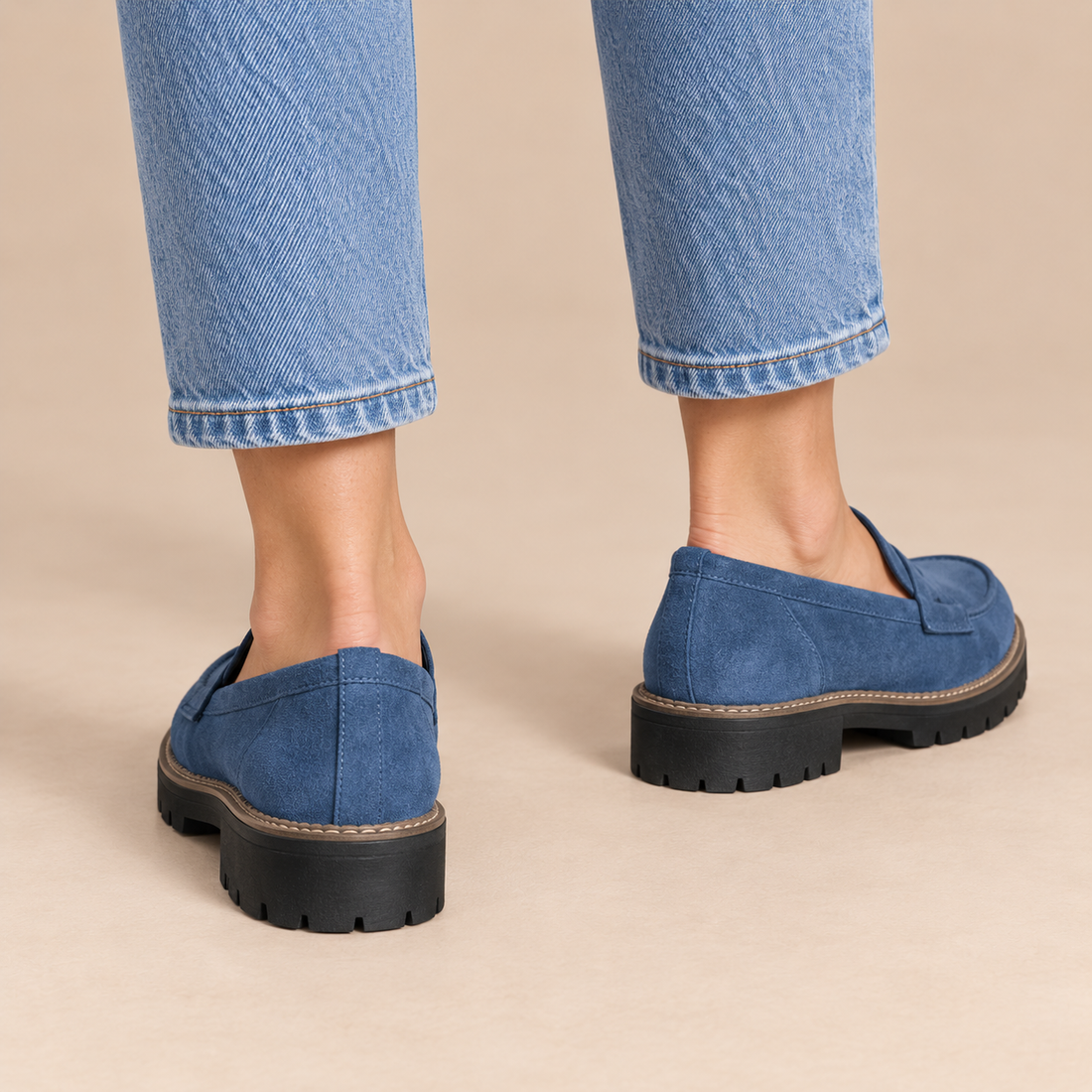 Damesloafers met suède bovenwerk voor dagelijks gebruik