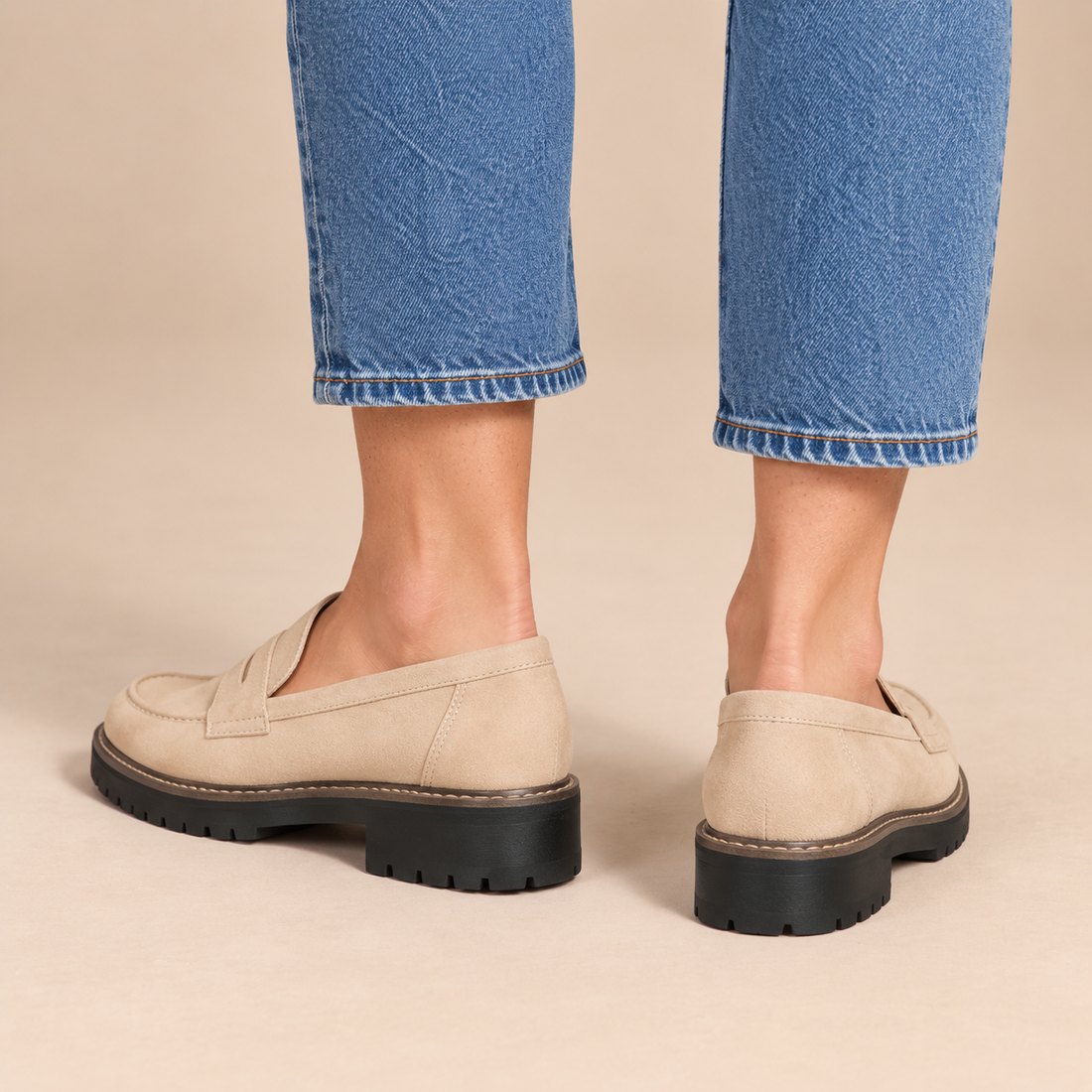 Damesloafers met suède bovenwerk voor dagelijks gebruik