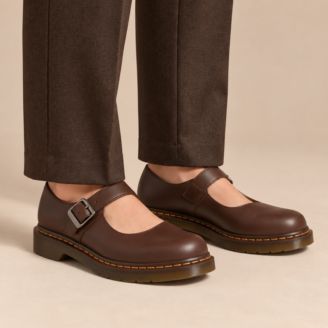 Platte mary janes voor dames met gespbandje voor dagelijks gebruik