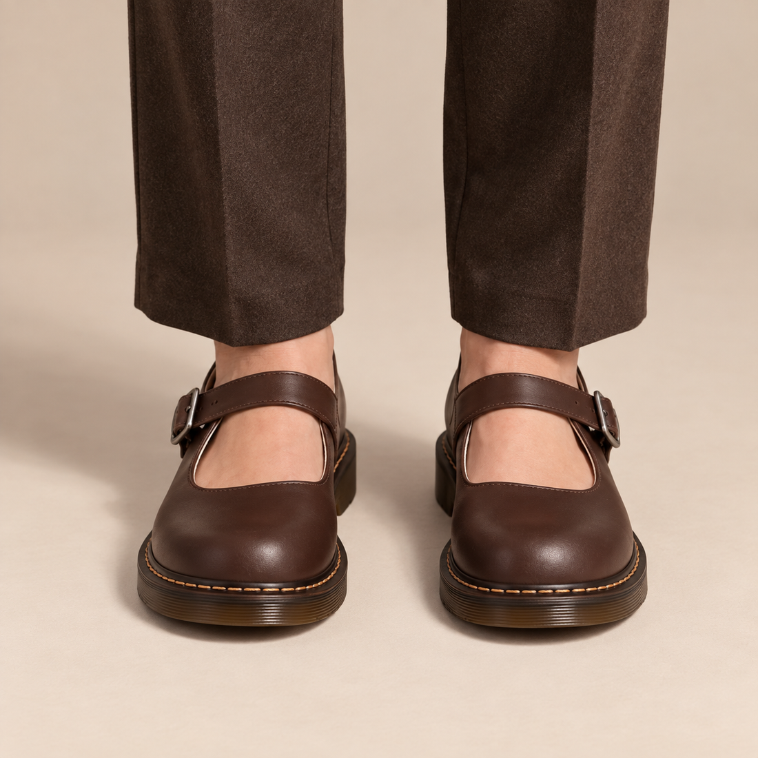 Platte mary janes voor dames met gespbandje voor dagelijks gebruik