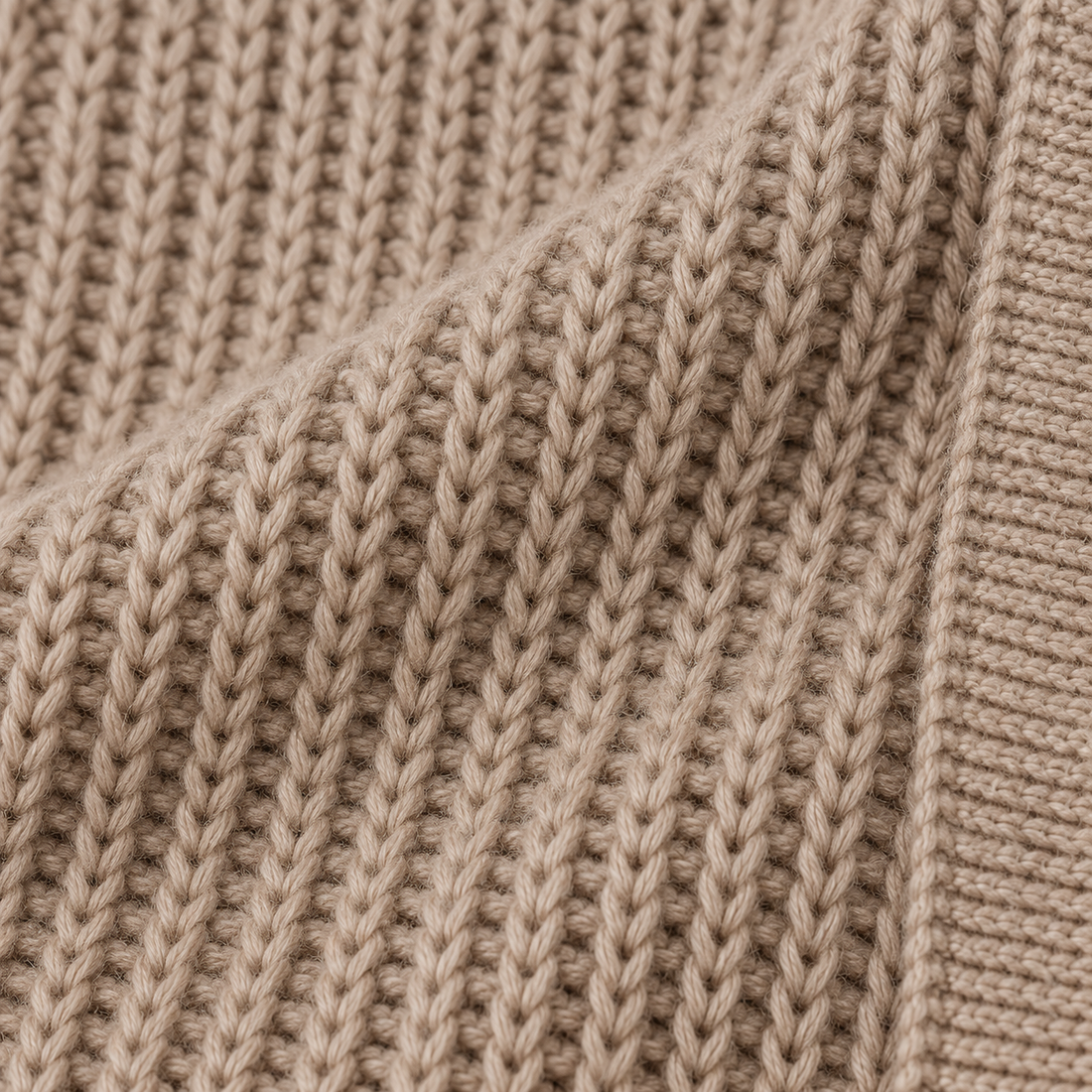 Damesvest met V-hals en ribstructuur
