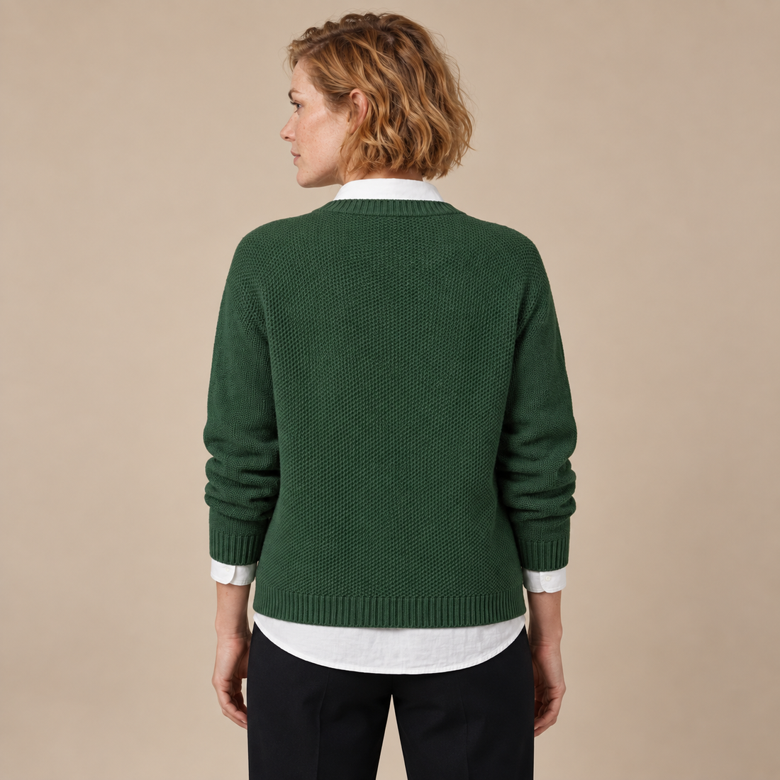 Damesvest met knoopsluiting en borstzak
