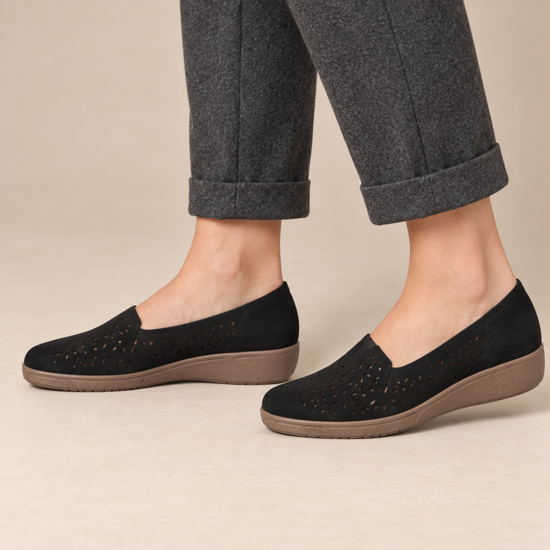 Loafers voor dames in instapmodel met gepolsterde zool