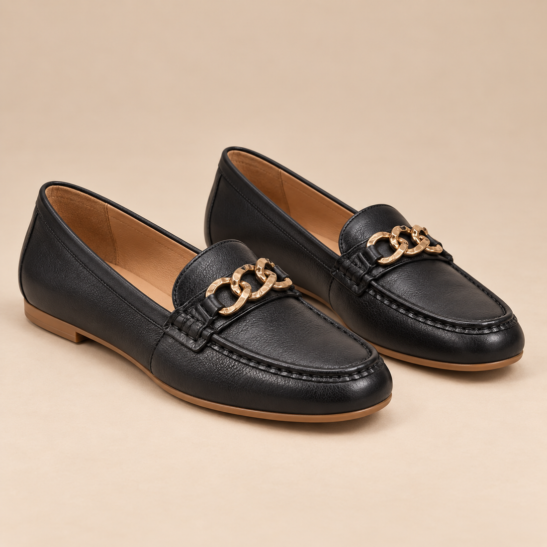 Leren loafers voor dames met leren bovenwerk voor elke dag