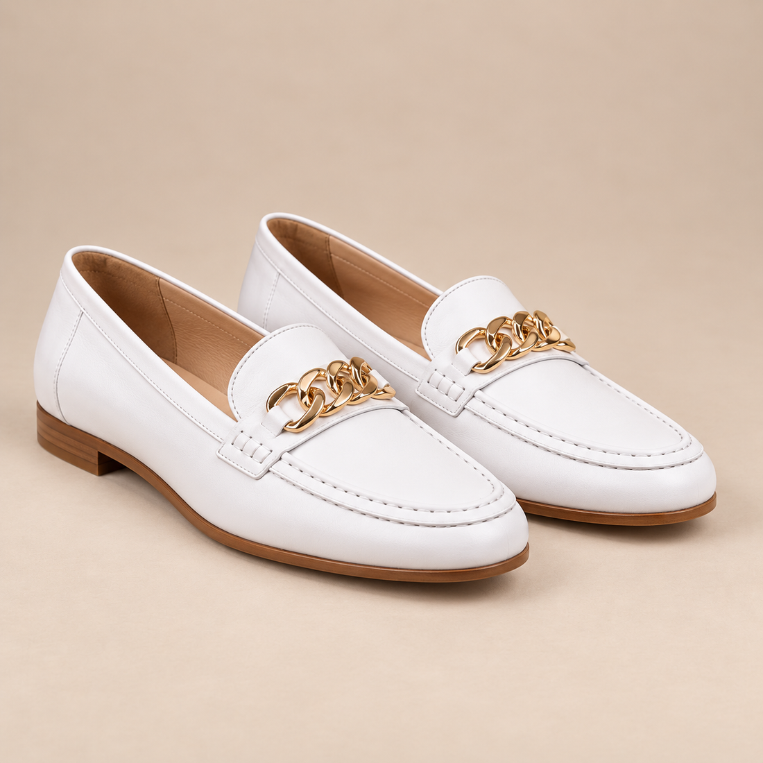 Leren loafers voor dames met leren bovenwerk voor elke dag
