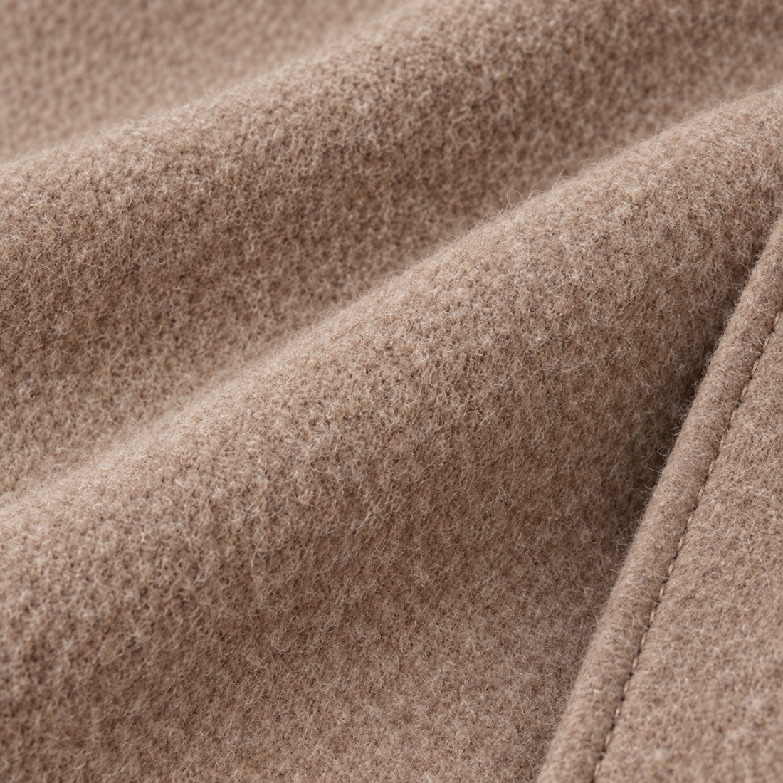 Oversized wollen damestrenchcoat met brede revers