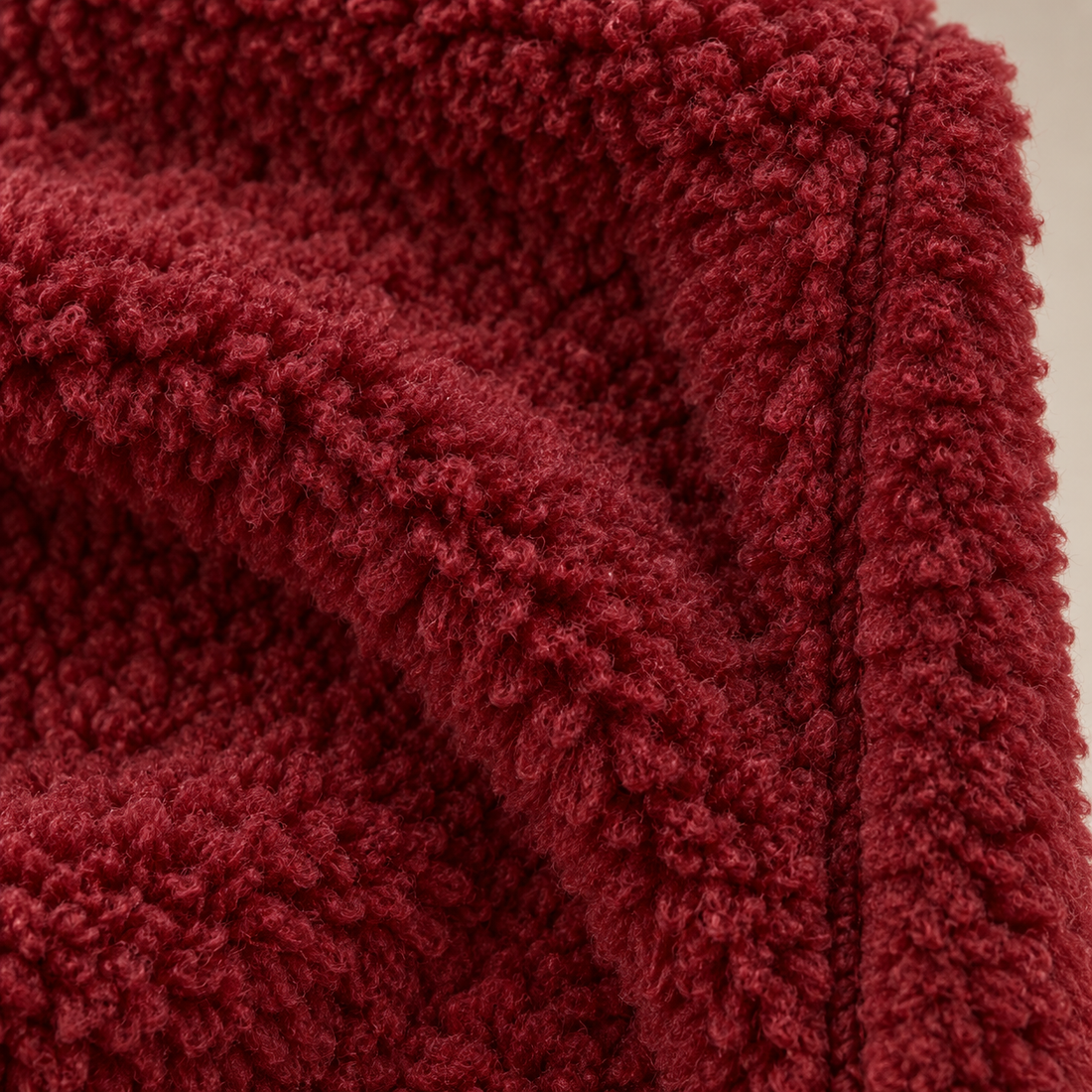 Lange teddyjas voor dames met reverskraag