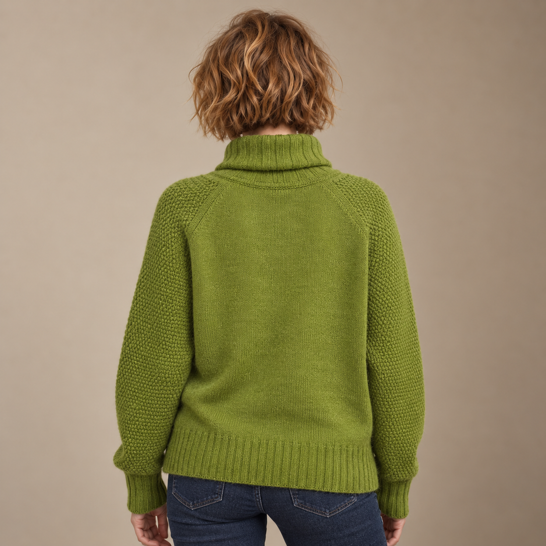 Oversized coltrui voor dames met lange mouwen en losse pasvorm