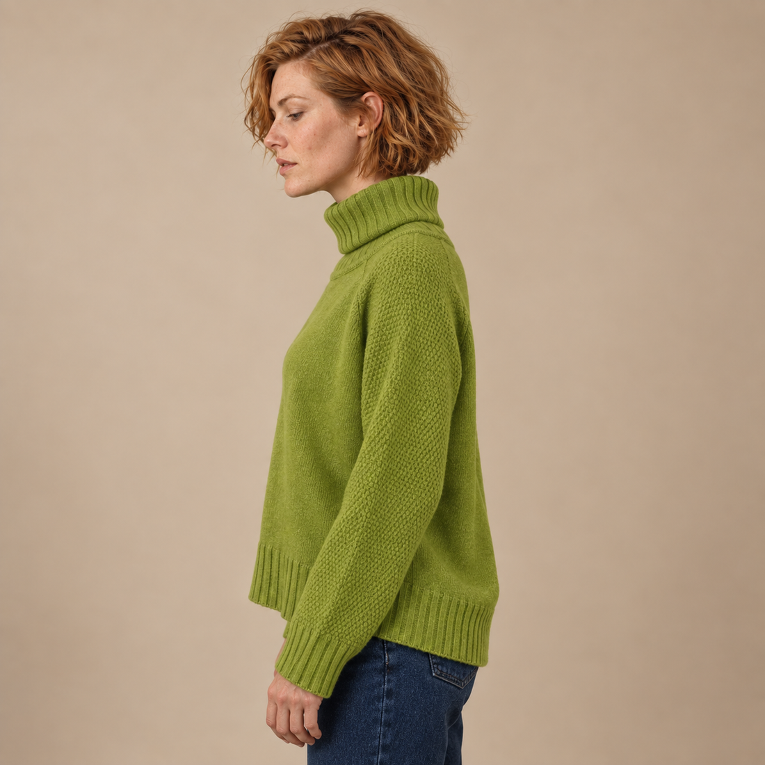 Oversized coltrui voor dames met lange mouwen en losse pasvorm