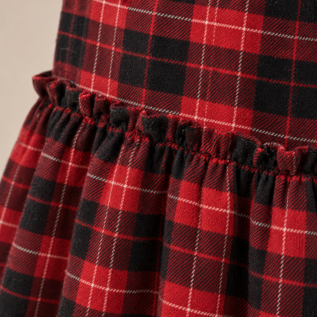 Maxirok voor dames met hoge taille en ruitpatroon