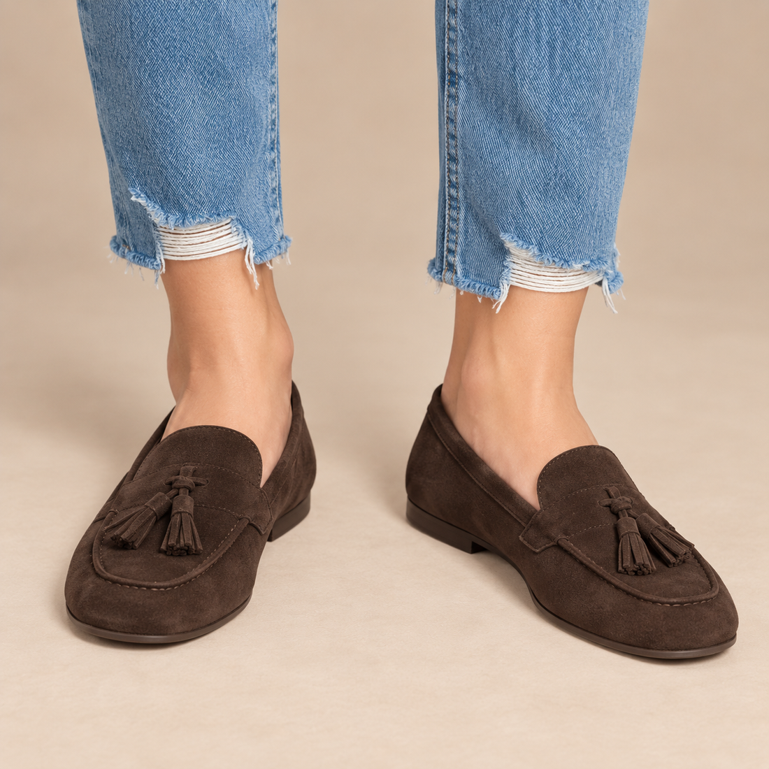 Platte loafers voor dames met kwastje voor dagelijks gebruik