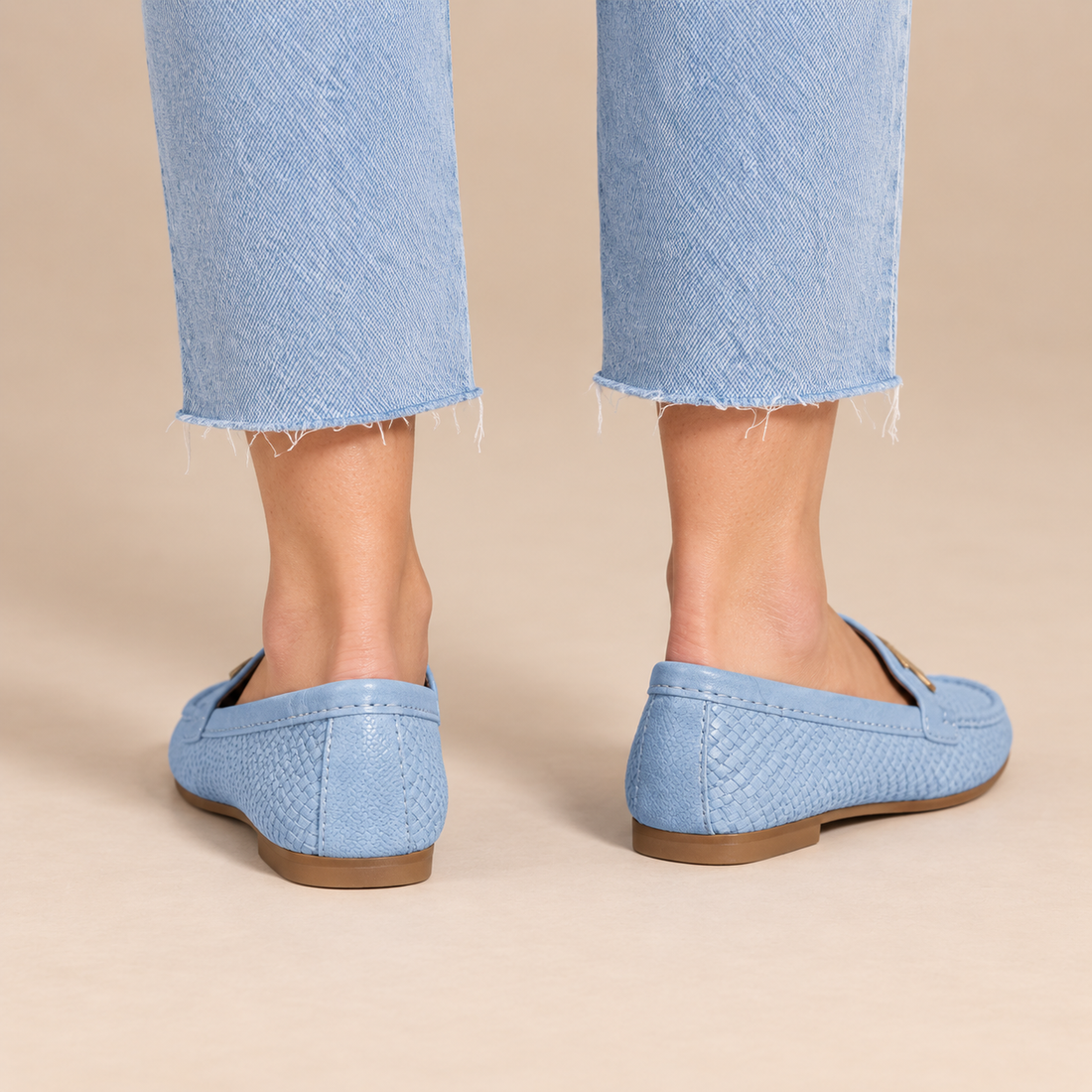 Loafers voor dames met gestructureerd bovenwerk voor dagelijks gebruik