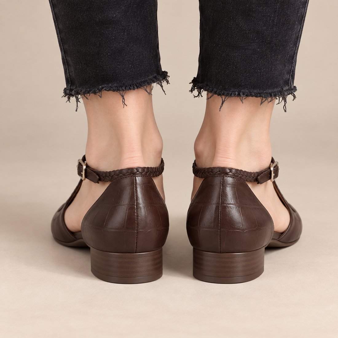 Platte mary janes voor dames met gespsluiting voor dagelijks gebruik