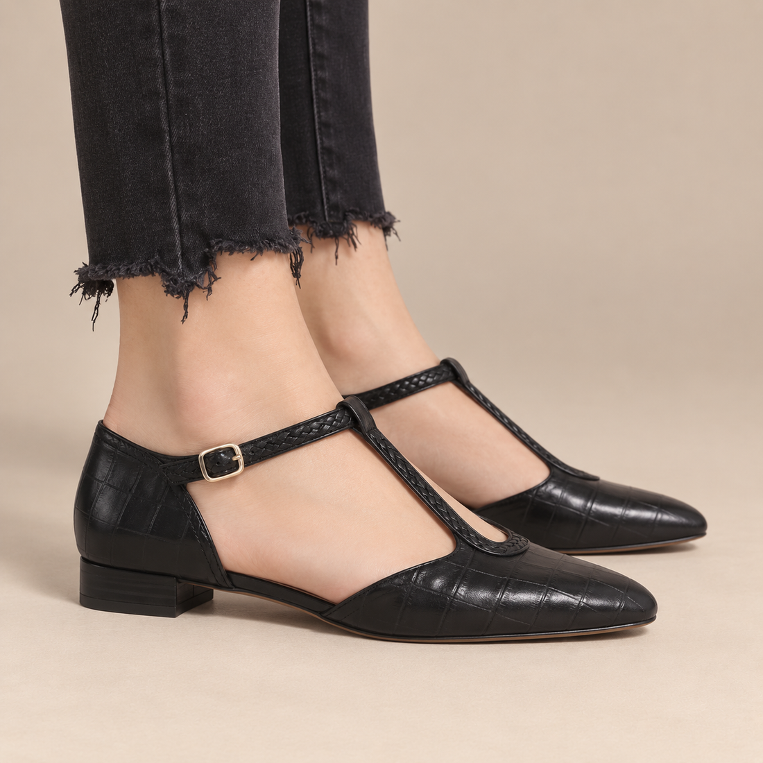 Platte mary janes voor dames met gespsluiting voor dagelijks gebruik
