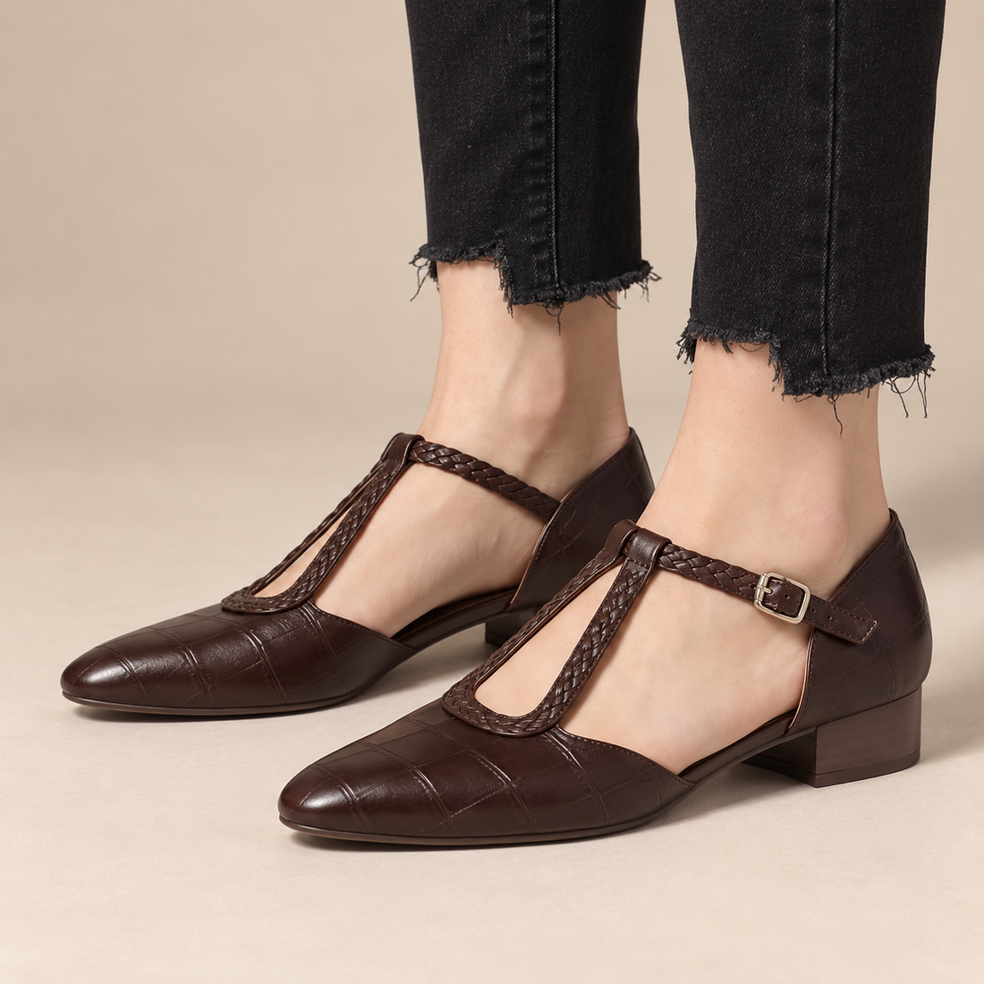 Platte mary janes voor dames met gespsluiting voor dagelijks gebruik